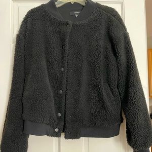 Black button up jacket